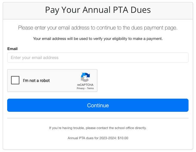 External Dues Payment