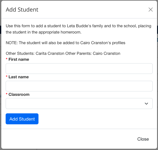 Add Student Feature